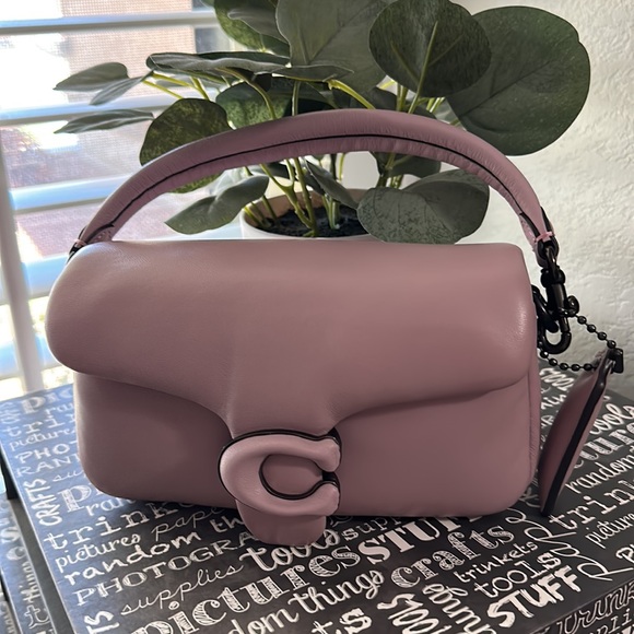 NWOT Coach Pillow Tabby 18 in Ice Purple - Picture 2 of 8